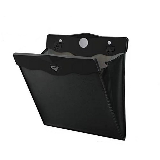 Seat Back Trash Bag with LED Light for Tesla Model X/Y/3 – Leather Car Organizer, Non-Destructive Installation