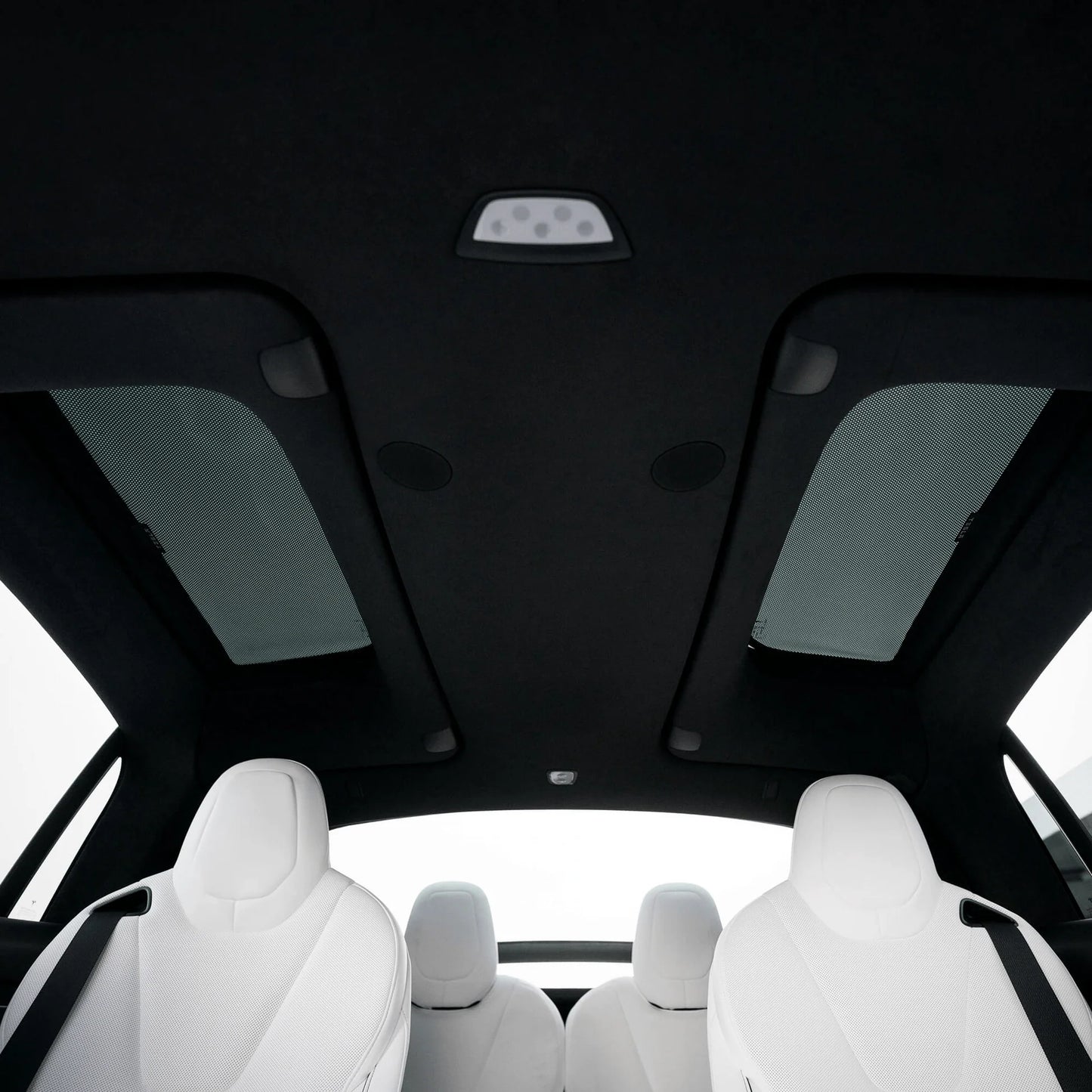 Side & Roof Window Sunshades for Tesla Model X (2016–Present) | UV Protection Mesh Sun Visor, Heat Reduction Car Sunroof Shades