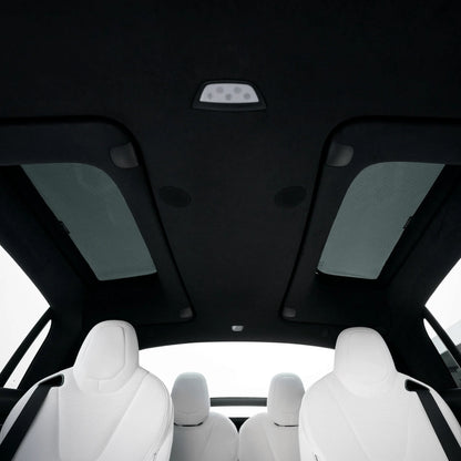 Side & Roof Window Sunshades for Tesla Model X (2016–Present) | UV Protection Mesh Sun Visor, Heat Reduction Car Sunroof Shades