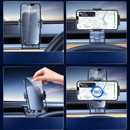 X-Auto Solar Magnetic Phone Holder for Tesla Model 3 & Model Y – Wireless Solar Charging Car Mount