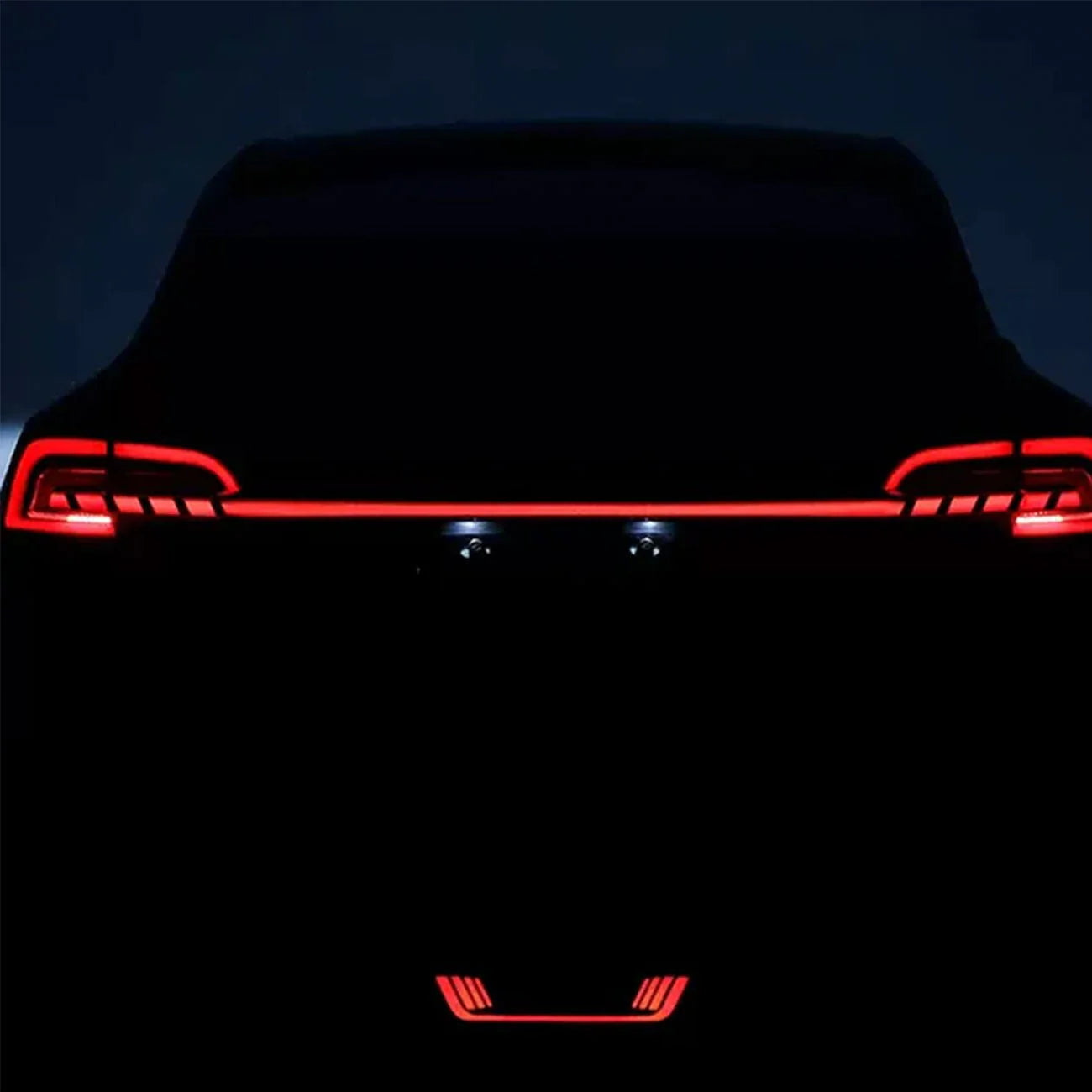 Starlink Full-Width LED Strip Tail Light for Tesla Model 3/Y — Dynamic Sequential Turn Signal, Plug & Play Upgrade