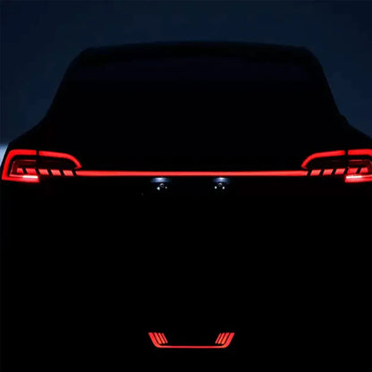Starlink Full-Width LED Strip Tail Light for Tesla Model 3/Y — Dynamic Sequential Turn Signal, Plug & Play Upgrade