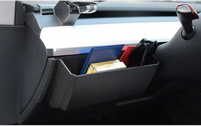 Tesla Model 3 Model Y Steering Wheel Center Console Storage Box – Custom Fit, Durable ABS Organizer