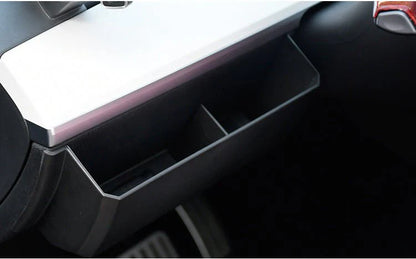 Tesla Model 3 Model Y Steering Wheel Center Console Storage Box – Custom Fit, Durable ABS Organizer