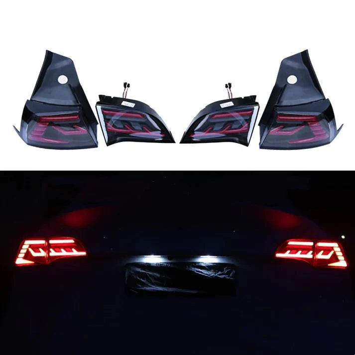 Tesla Model 3/Y Streamer LED Tail Light Assembly – Dynamic Brake & Turn Signal Lights, Dual Reversing LEDs, Easy Install