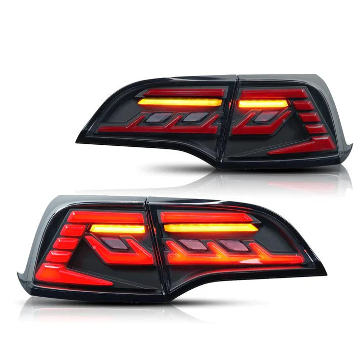 Tesla Model 3/Y Streamer LED Tail Light Assembly – Dynamic Brake & Turn Signal Lights, Dual Reversing LEDs, Easy Install