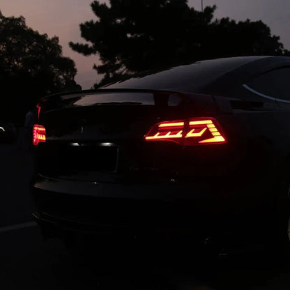 Tesla Model 3/Y Streamer LED Tail Light Assembly – Dynamic Brake & Turn Signal Lights, Dual Reversing LEDs, Easy Install