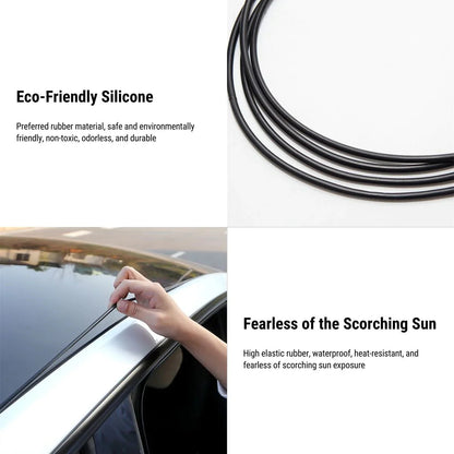 Sunroof Rubber Seal Noise Reduction Strip for Tesla Model 3 & Model Y – Windproof, Dustproof, and Soundproof Weatherstrip