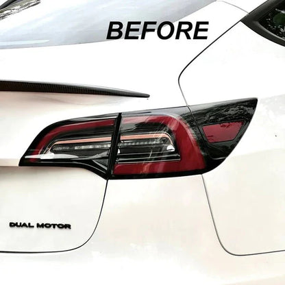 X-Auto TPU Tail Light Tint Film Cover for Tesla Model 3 (2017–2023.10) & Model Y (2020–Present)