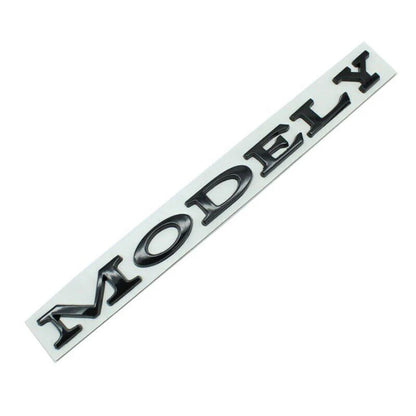 3D Tailgate Logo Letters Rear Emblem for Tesla Model 3/Y/S/X – Premium ABS Blackout TESLA Badge with 3M Adhesive