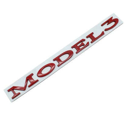 3D Tailgate Logo Letters Rear Emblem for Tesla Model 3/Y/S/X – Premium ABS Blackout TESLA Badge with 3M Adhesive