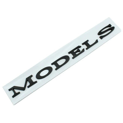3D Tailgate Logo Letters Rear Emblem for Tesla Model 3/Y/S/X – Premium ABS Blackout TESLA Badge with 3M Adhesive