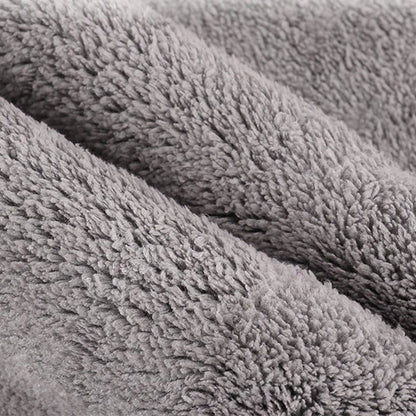 Premium Thicken Cleaning Towel for Tesla Model X/Y/S/3 — Suede Coral Fleece Glass Absorbent Cloth, Lint-Free Car Wash Microfiber Detailing Towel