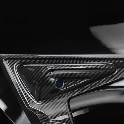 X-Auto Thunder Fender Side Camera Protection Cover for Tesla Model 3 (2021–2023.10) & Model Y (2020–2023) – ABS Decorative Trim Guard (Gloss Black / Matte Black / Red / Carbon Fiber Finish)