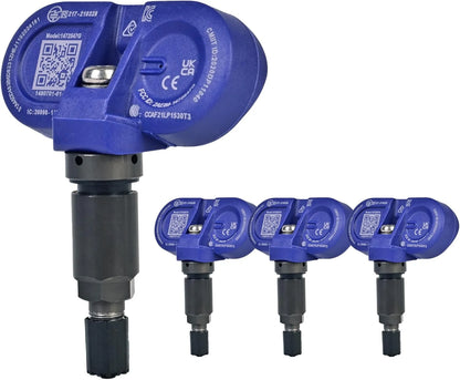 Bluetooth BLE Tire Pressure Monitoring Sensors (TPMS) for Tesla Model 3 / Model Y / Model S / Model X – Real-Time Wireless Tire Pressure & Temperature Monitor, OEM-Compatible