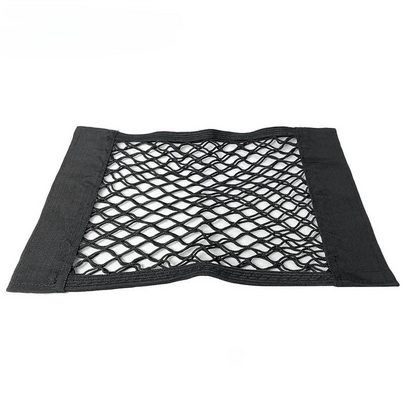X-Auto Trunk Storage Bag Mesh Cargo Net Organizer for Tesla Model 3/Y/S/X – Expandable Car Trunk Storage with Velcro Attachment
