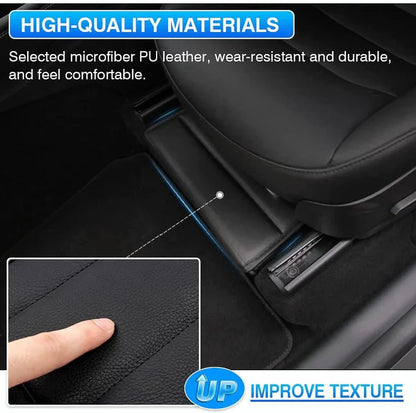 X-Auto Under Seat Storage Box for Tesla Model Y 2020–2025 | Leather Underseat Organizer Drawer, Extra Hidden Storage Compartment for Driver & Passenger Seat