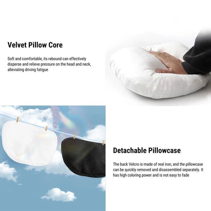 X-Auto Velvet Neck Pillow for Tesla Model X/Y/S/3 – Soft Memory Foam Headrest Cushion for Enhanced Comfort and Support