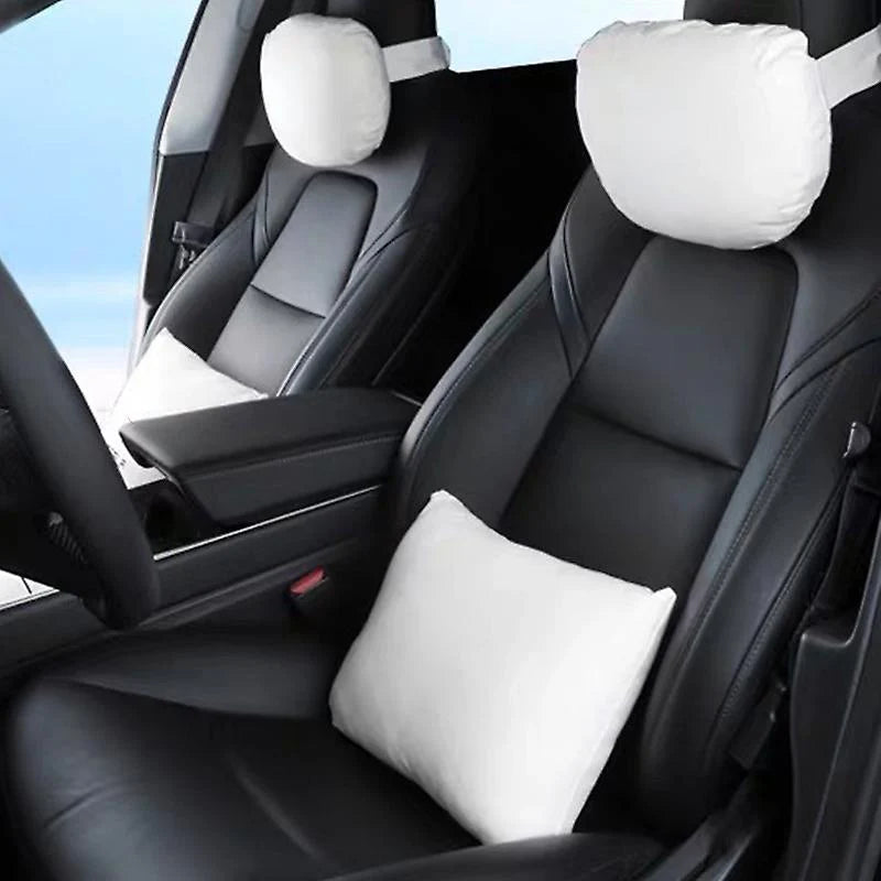 X-Auto Velvet Neck Pillow for Tesla Model X/Y/S/3 – Soft Memory Foam Headrest Cushion for Enhanced Comfort and Support
