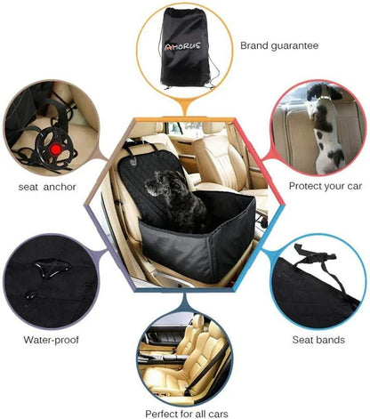 Waterproof Car Dog Seat Cover for Tesla Model 3/Y/S/X – Non-Slip, Durable Pet Travel Seat