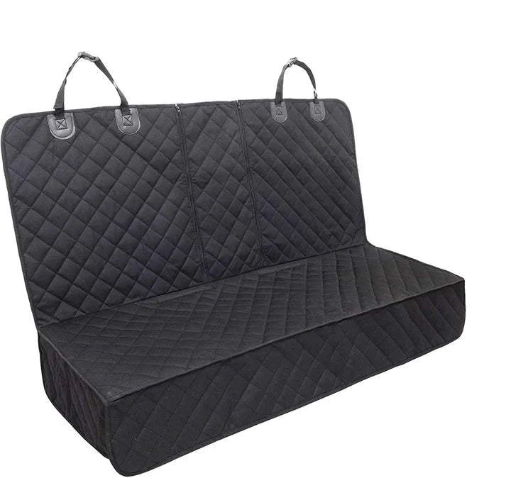 Waterproof Dog Seat Cover with Double Zipper for Tesla Model X/Y/S/3/Cybertruck – Non-Slip, Scratch-Resistant Pet Back Seat Protector