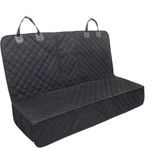 Waterproof Dog Seat Cover with Double Zipper for Tesla Model X/Y/S/3/Cybertruck – Non-Slip, Scratch-Resistant Pet Back Seat Protector