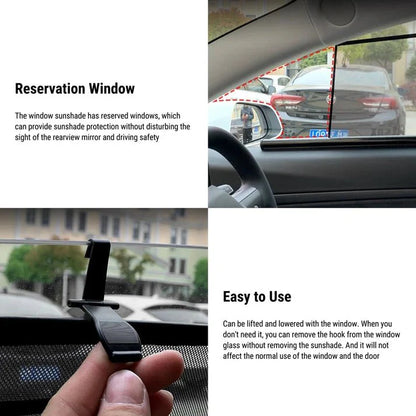 Window Sunshade for Tesla Model X (2016–2024) | UV Protection, Heat Insulation & Privacy Shield for Front and Rear Windows