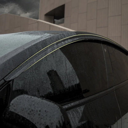 X-Auto Window Visor Sun Rain Guard for Tesla Model 3 (2017–2024) & Model Y (2020–2024), Wind Deflector Vent Shade, Rainproof & UV Protection