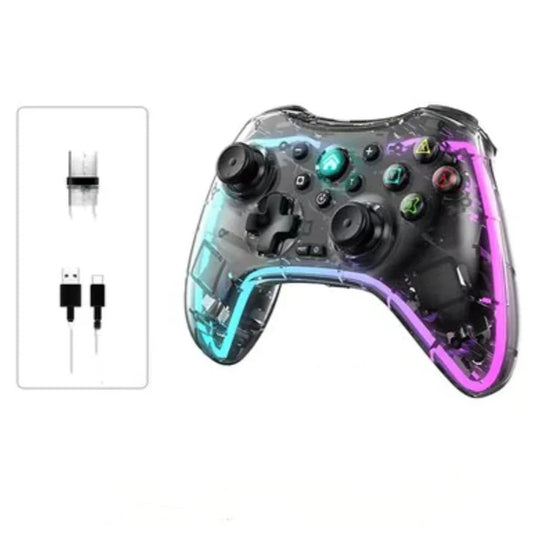 Wireless Game Controller for Tesla Model X/Y/S/3 – Dual Connection (2.4G & Wired), USB Splitter for 2 Players, Vibration Feedback, Long Battery Life