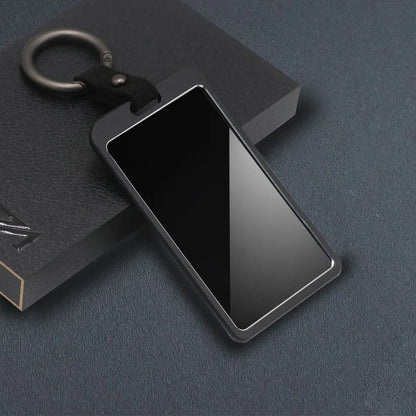 Aluminum Key Fob Case for Tesla Model 3 & Model Y (Round Button) | 3D Carbon Pattern | 6 Colors | Waterproof Protection