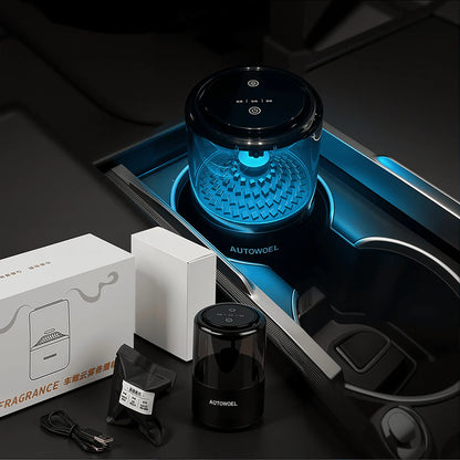 Tesla Model 3/Y/S/X Cloud Mist Car Humidifier  Diffuser with Ambient Lighting – Intelligent Aromatherapy, Touch Control, Automatic Start-Stop