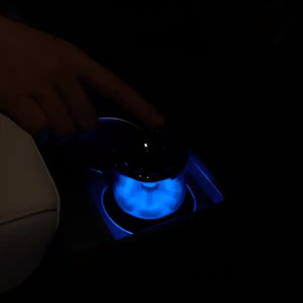 Tesla Model Y / Model 3 / Model S / Model X Smart Cloud Mist Car Diffuser with 5-Color Ambient Lighting – Silent Aromatherapy Air Freshener with Motion Sensor & Touch Contro