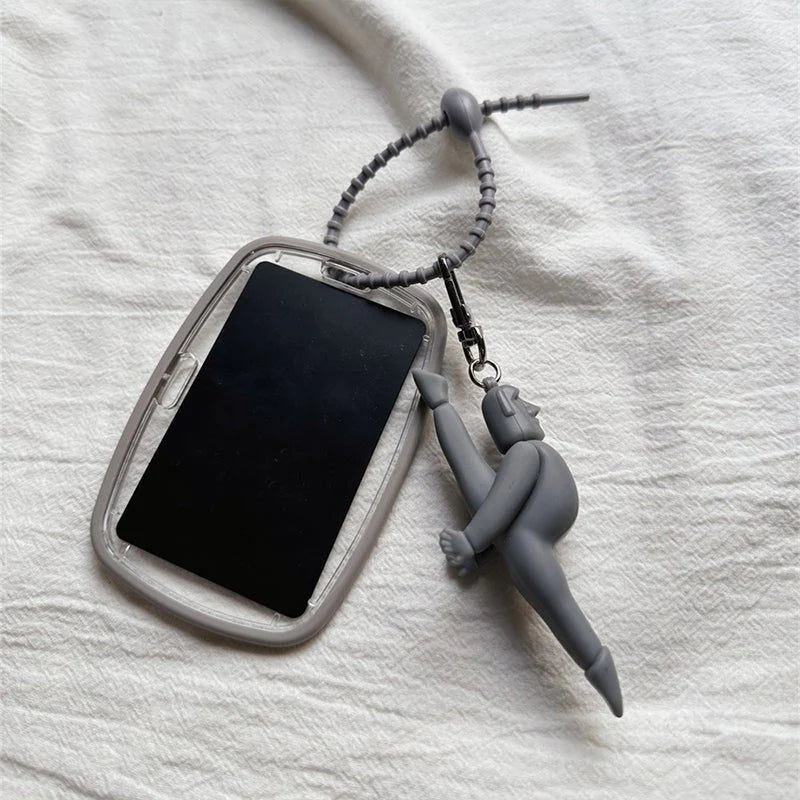 Tesla Model 3 / Model Y Key Card Holder Case – Acrylic & Silicone Protective Card Key Cover with Keychain