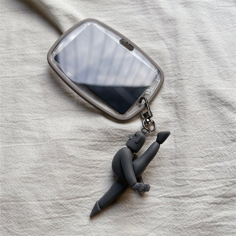 Tesla Model 3 / Model Y Key Card Holder Case – Acrylic & Silicone Protective Card Key Cover with Keychain