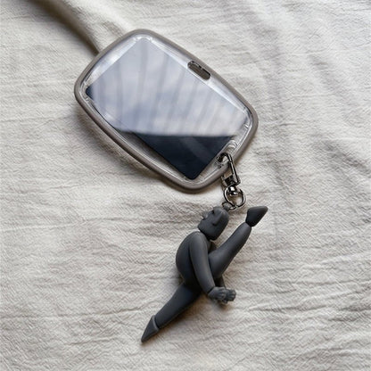 Tesla Model 3 / Model Y Key Card Holder Case – Acrylic & Silicone Protective Card Key Cover with Keychain