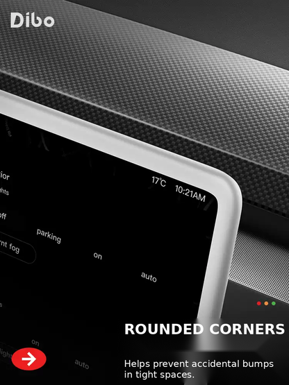 Rounded corners of silicone screen frame