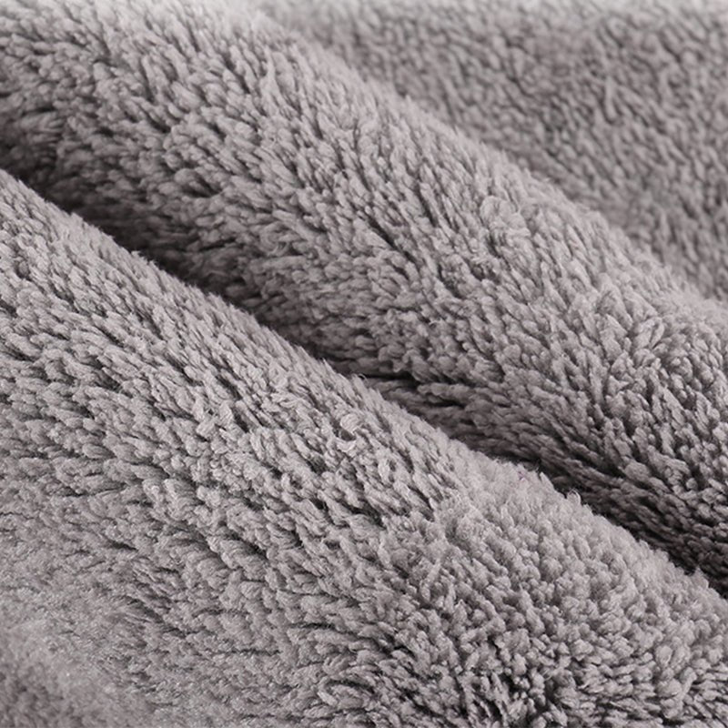 Dual-Sided Microfiber Car Cleaning Towel (28×20cm) | 8X Absorbent Coral Velvet & Suede | Scratch-Free Lint-Free | For Tesla Model 3 Model Y Model S Model X Cybertruck & All Vehicles