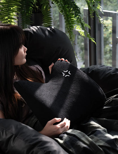 X-Auto Ergonomic Lumbar Support Pillow for Tesla Model X/Y/S/3 – Premium Memory Foam Car Back Cushion with Adjustable Support and Soft Lamb Wool Cover