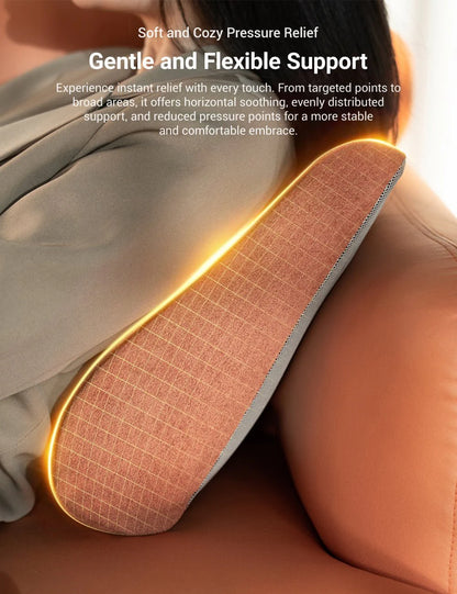 X-Auto Ergonomic Lumbar Support Pillow for Tesla Model X/Y/S/3 – Premium Memory Foam Car Back Cushion with Adjustable Support and Soft Lamb Wool Cover