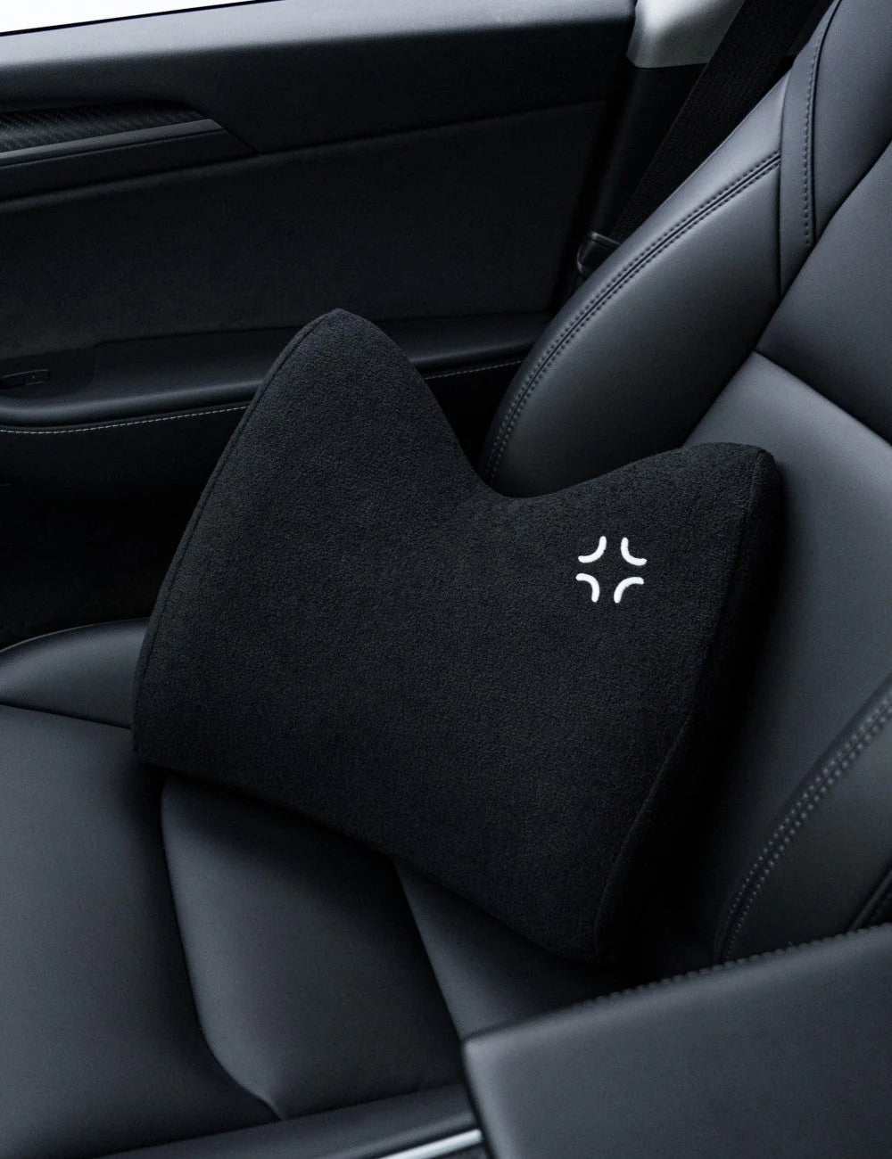 X-Auto Ergonomic Lumbar Support Pillow for Tesla Model X/Y/S/3 – Premium Memory Foam Car Back Cushion with Adjustable Support and Soft Lamb Wool Cover