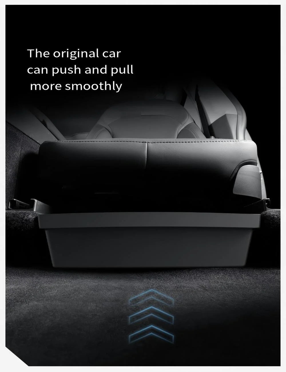 TPE Under-Seat Storage Box for Tesla Model Y Juniper 2025+ — Custom-Fit Hidden Organizer Drawer, Odorless TPE Material