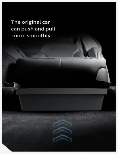 TPE Under-Seat Storage Box for Tesla Model Y Juniper 2025+ — Custom-Fit Hidden Organizer Drawer, Odorless TPE Material