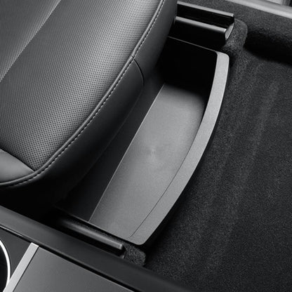 TPE Under-Seat Storage Box for Tesla Model Y Juniper 2025+ — Custom-Fit Hidden Organizer Drawer, Odorless TPE Material