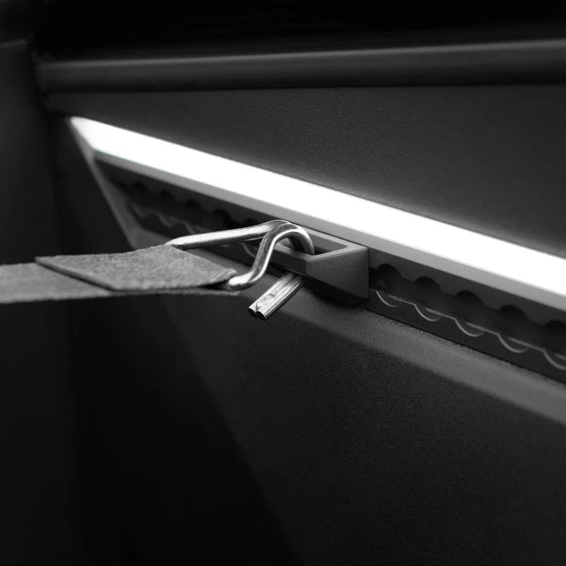 Rear Trunk L-Track Hooks for Tesla Cybertruck 2024-ON | Heavy-Duty Cargo & Gear Organizer (2 PCS)