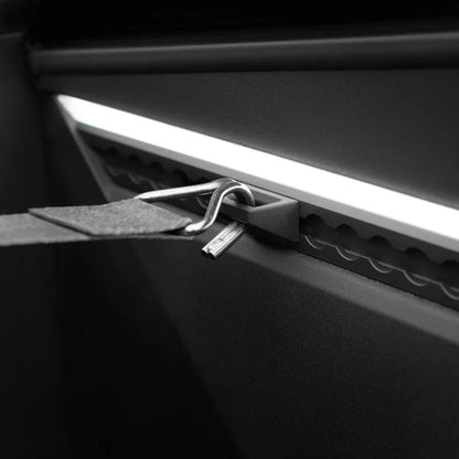 Rear Trunk L-Track Hooks for Tesla Cybertruck 2024-ON | Heavy-Duty Cargo & Gear Organizer (2 PCS)