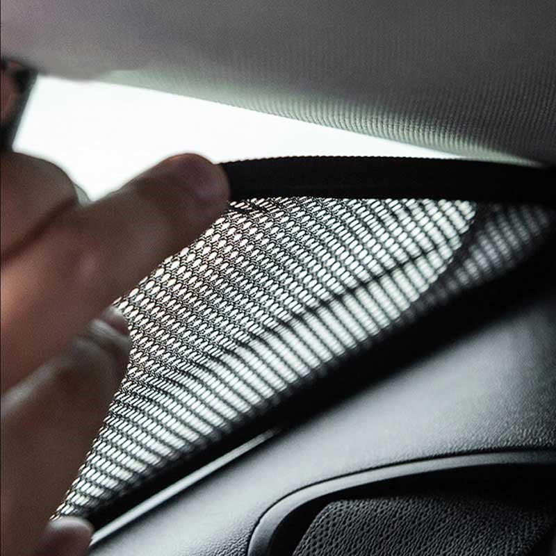 Triangular Window Sun Shades for Tesla Model 3 & Model Y | Custom-Fit Mesh UV Protection