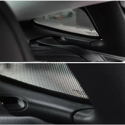 Triangular Window Sun Shades for Tesla Model 3 & Model Y | Custom-Fit Mesh UV Protection