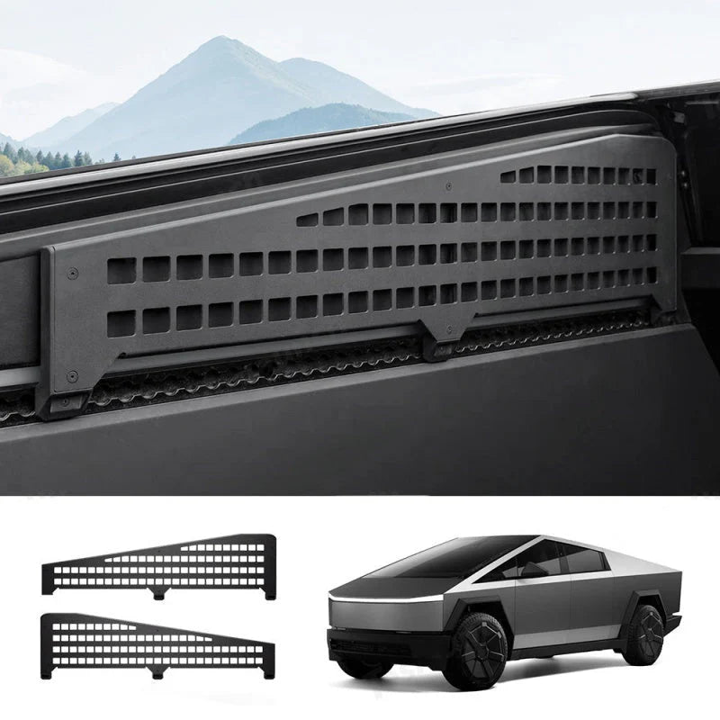 Truck Bed L-Track MOLLE Panels for Tesla Cybertruck (2024+) | Modular Cargo Mounting & Organization System