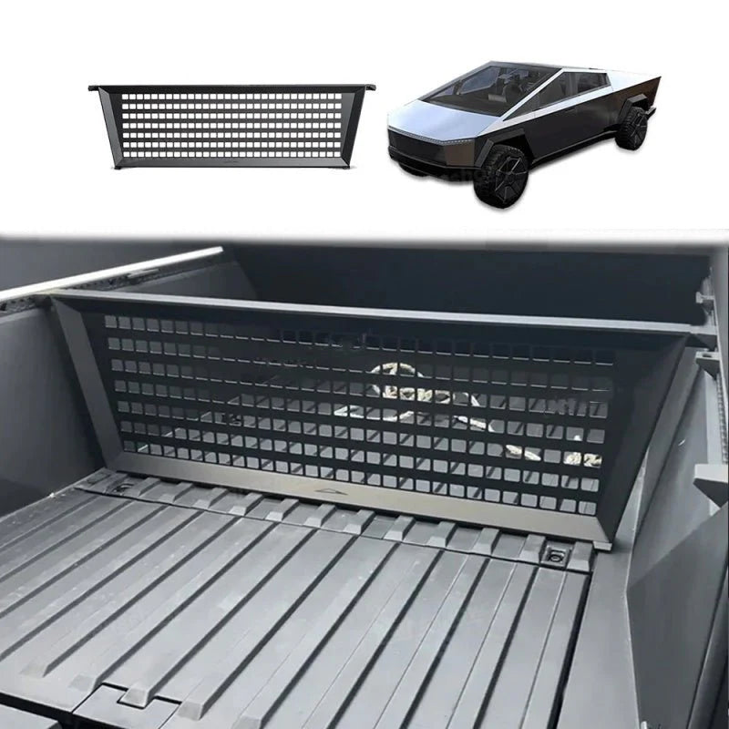 Rear Trunk Cargo Divider Panels for Tesla Cybertruck 2024+ | Custom-Fit Rear Hopper Grille Organizer