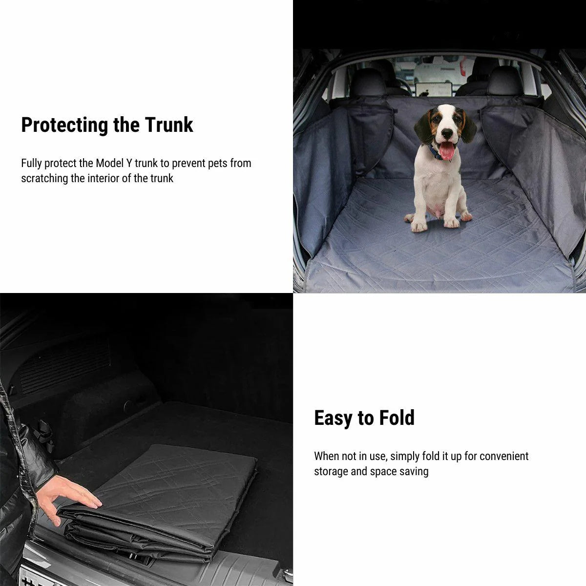 All-Weather Pet Trunk Liner for Tesla Model Y (2020–2025) | Waterproof Anti-Slip Cargo Mat, Custom Fit